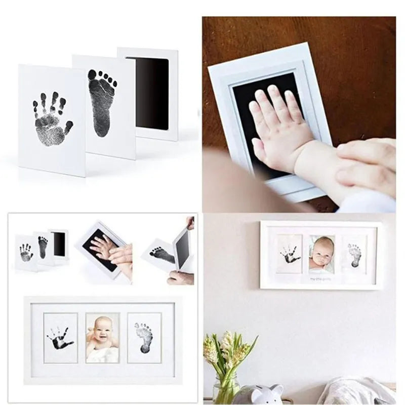 Non-toxic Inkpad Footprints Handprint No Touch Skin Inkless Kits for 0-6 Months Newborn Pet Dog Cat Paw Safe Prints Souvenirs