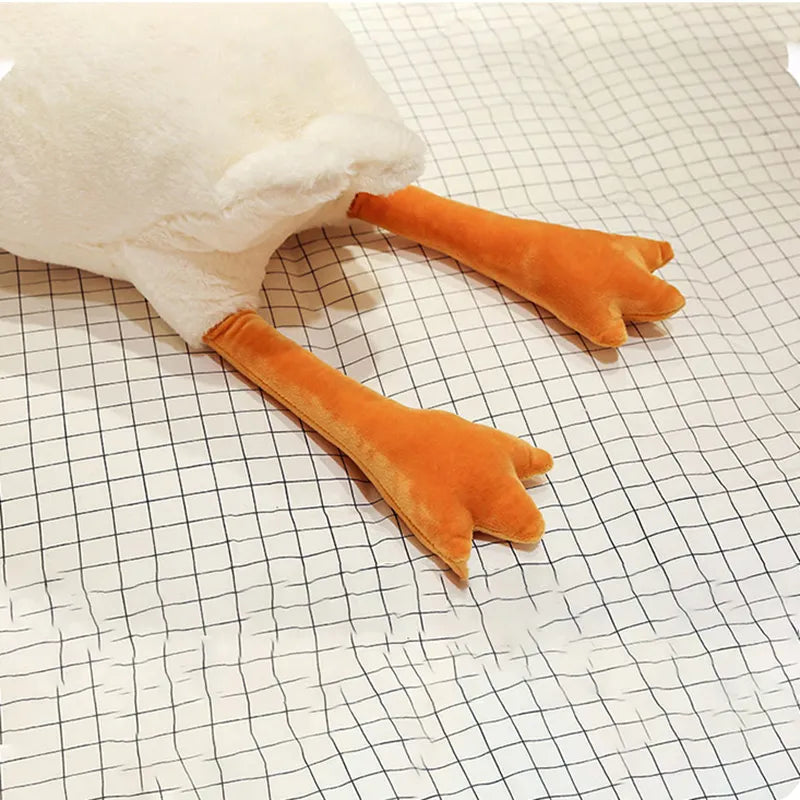 50-130cm Huge Cute Goose Plush Toys Big Duck Doll Soft Stuffed Animal Sleeping Pillow