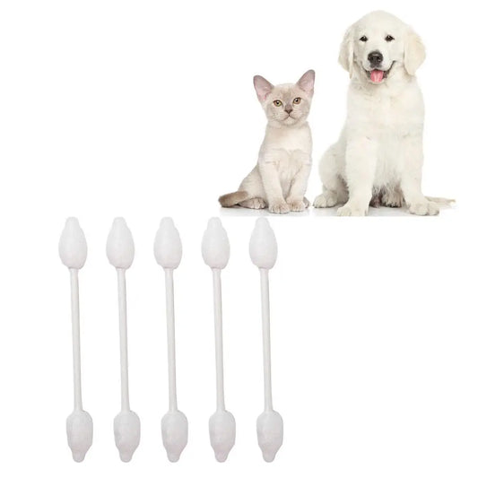 Household for Cats Dogs Kids Pet Cotton Sticks Disposable Buds Tip Swabs Nose Cleaning Tool Cotton Bud Ears Cleaning Sticks