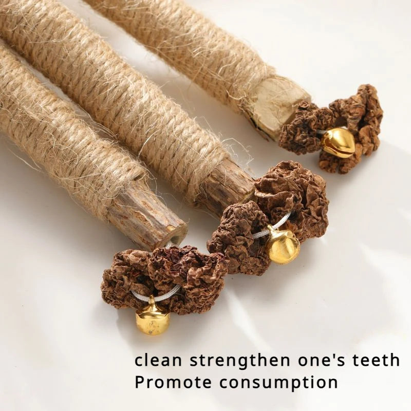 Cat Teething Stick Wooden Sky Polygonum Stick Chewing Cat Toys Teeth Cleaning Tartar Fresh Breath Pet Supplies Cat New Year Gift