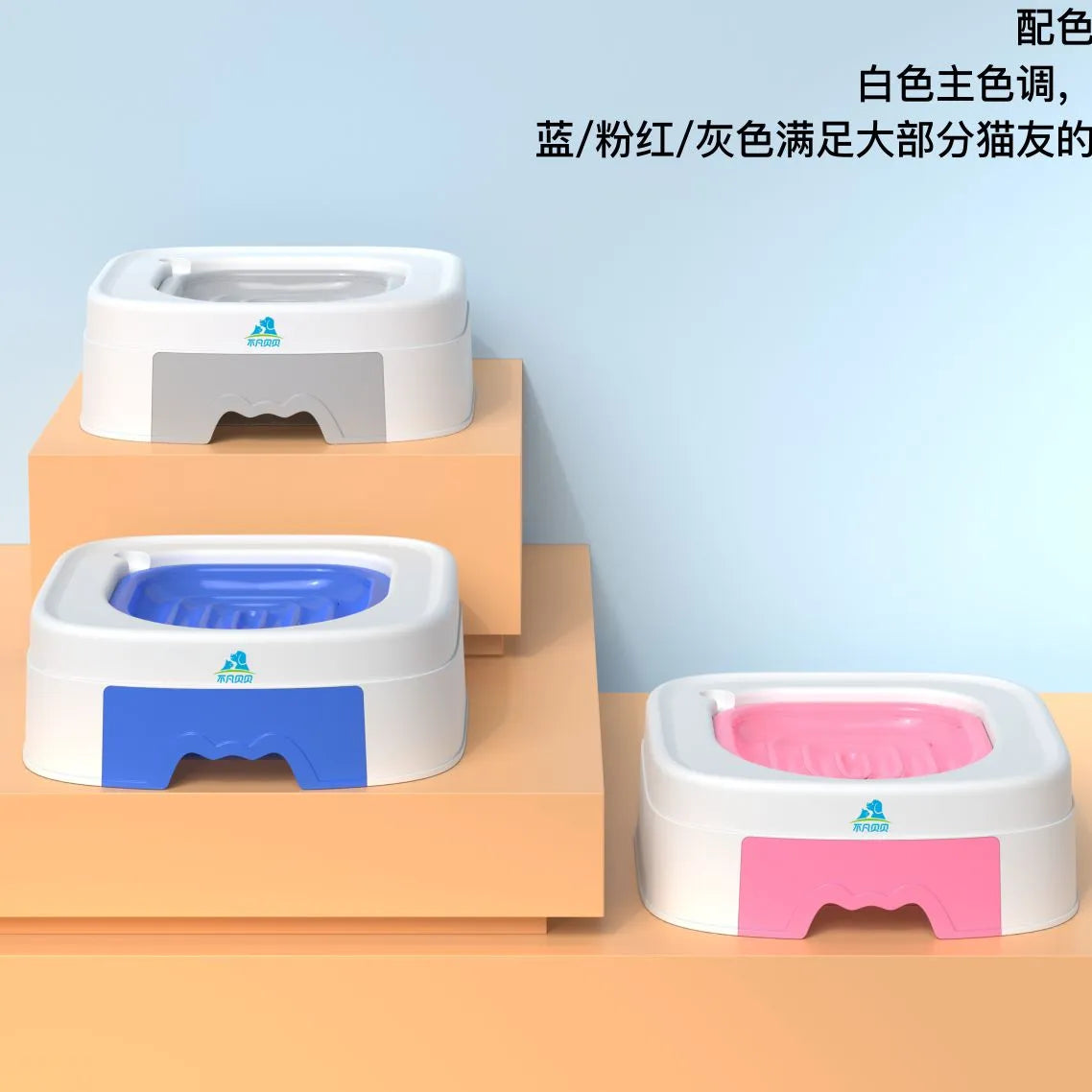 2023 Latest Cat Toilet Toilet Trainer, Reusable Cat Litter Box Without Cat Litter, Teaching Cats to Use Toilet Tools