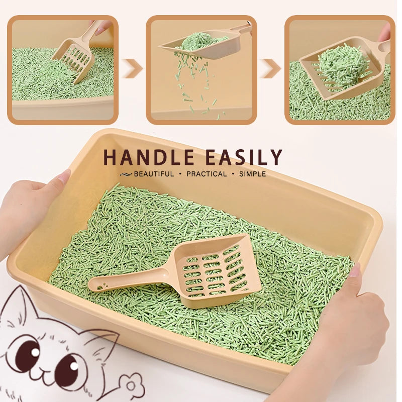 Pet Toilet Bedpan Anti Splash Cats Litter Box Cat Tray with Scoop Kitten Dog Clean Toilette Home Plastic Sand Box Cat Supplies